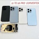 Body housing converter For iphone 11 to 16 pro back body housing converter