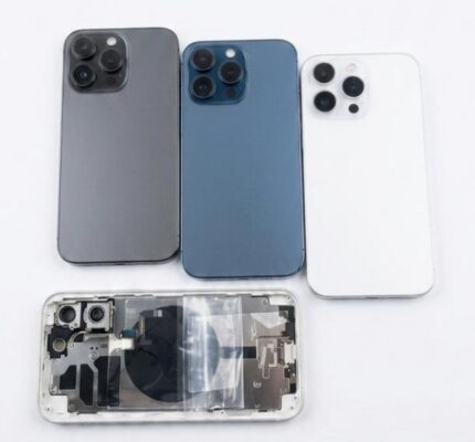 Body housing converter For iphone 12 to 15 pro back body housing converter