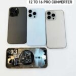 Body housing converter For iphone 12 to 16 pro back body housing converter