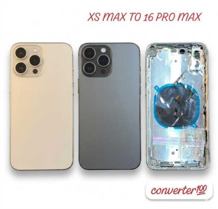 Body housing converter For iphone xs max to 16 pro max back body housing converter