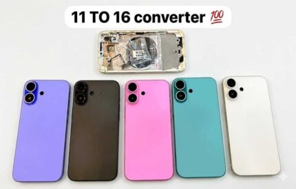 Body housing converter For iphone 11 to 16 back body housing converter