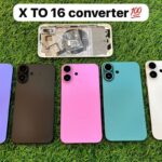 Body housing converter For iphone X to 16 back body housing converter