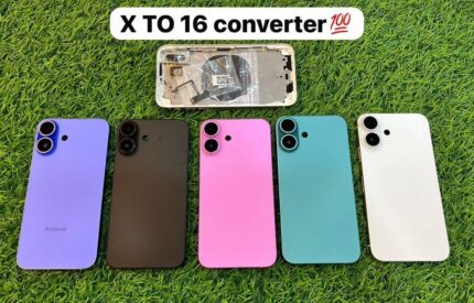 Body housing converter For iphone X to 16 back body housing converter