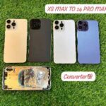 Body housing converter For iphone xs max to 14 pro max back body housing converter