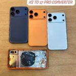 Body housing converter For iphone XS to 17 pro  back body housing converter